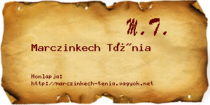 Marczinkech Ténia névjegykártya